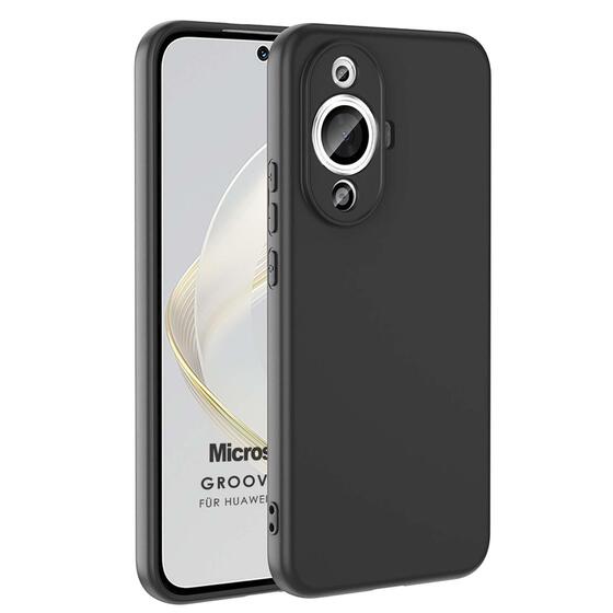 Microsonic Huawei Nova 12S Kılıf Groovy Soft Siyah