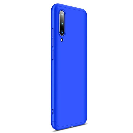 Microsonic Xiaomi Mi A3 Kılıf Double Dip 360 Protective Mavi