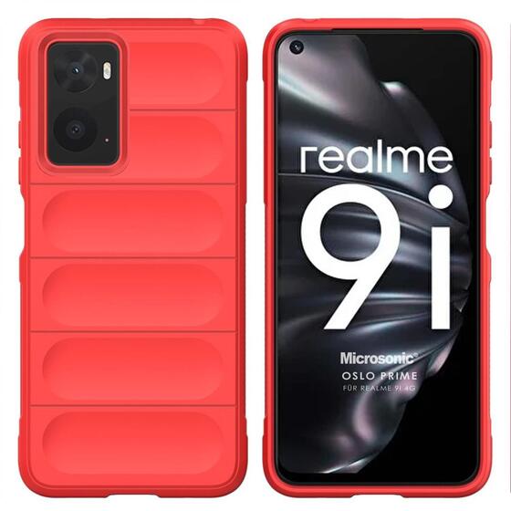 Microsonic Realme 9i 4G Kılıf Oslo Prime Kırmızı