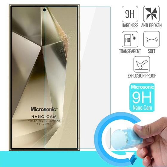 Microsonic Samsung Galaxy S24 Ultra Nano Glass Cam Ekran Koruyucu