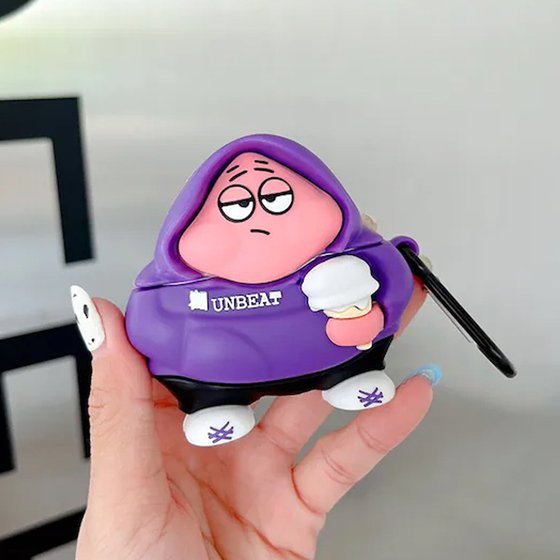 Microsonic AirPods Pro Kılıf Cartoon Figürlü Silikon Patrick Star