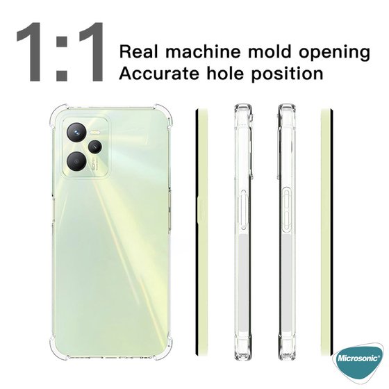 Microsonic Realme C35 Kılıf Shock Absorbing Şeffaf