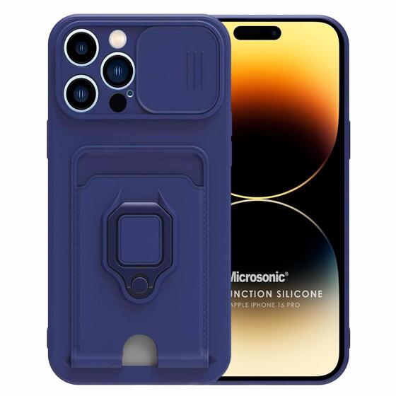 Microsonic Apple iPhone 16 Pro Max Kılıf Multifunction Silicone Lacivert