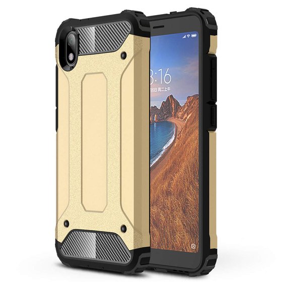 Microsonic Xiaomi Redmi 7A Kılıf Rugged Armor Gold