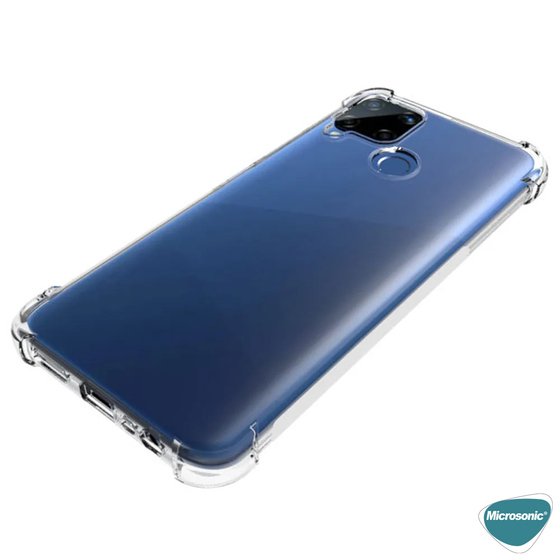 Microsonic Realme C15 Kılıf Shock Absorbing Şeffaf