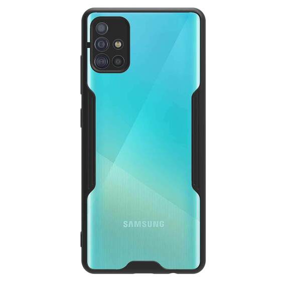 Microsonic Samsung Galaxy A71 Kılıf Paradise Glow Siyah