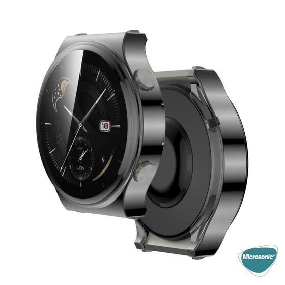 Microsonic Huawei Watch GT2 Pro Kılıf Matte Premium Slim WatchBand Siyah