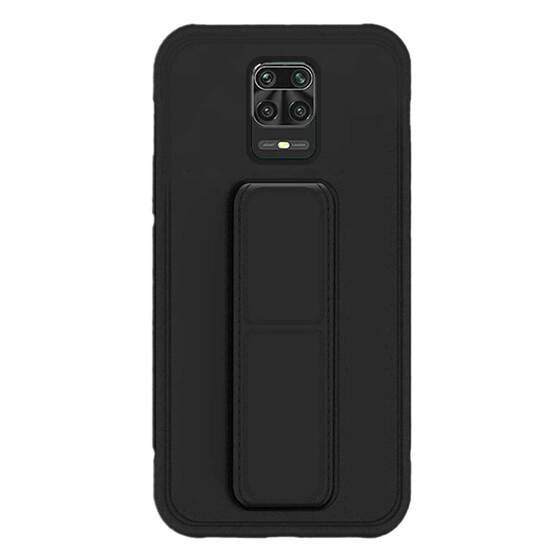 Microsonic Xiaomi Redmi Note 9S Kılıf Hand Strap Siyah