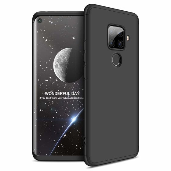 Microsonic Huawei Mate 30 Lite Kılıf Double Dip 360 Protective Siyah