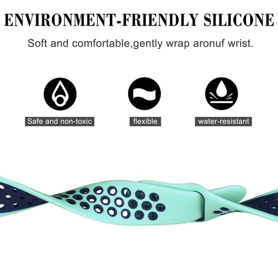 Microsonic Xiaomi Mi Band 8 Pro Rainbow Gently Band Kordon Siyah Yeşil