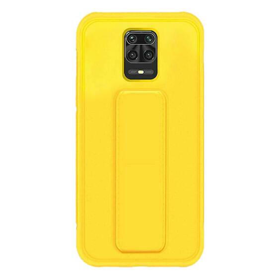 Microsonic Xiaomi Redmi Note 9S Kılıf Hand Strap Sarı