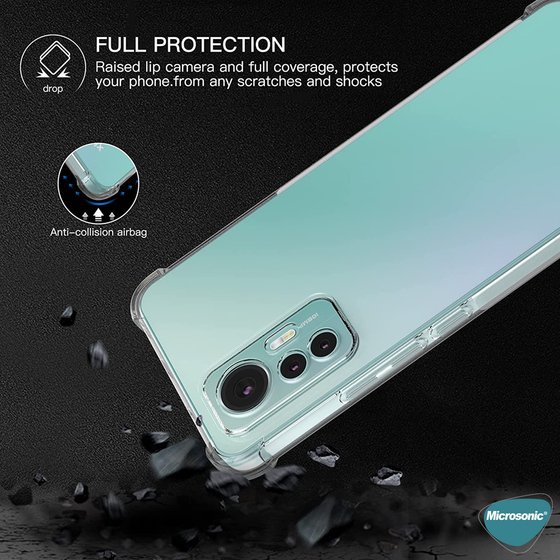 Microsonic Xiaomi Mi 12 Pro Kılıf Shock Absorbing Şeffaf