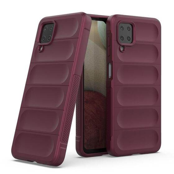 Microsonic Samsung Galaxy M12 Kılıf Oslo Prime Bordo