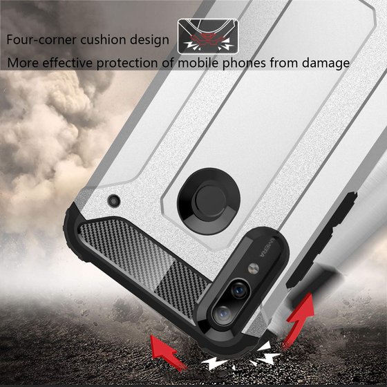 Microsonic Huawei P Smart Z Kılıf Rugged Armor Kırmızı