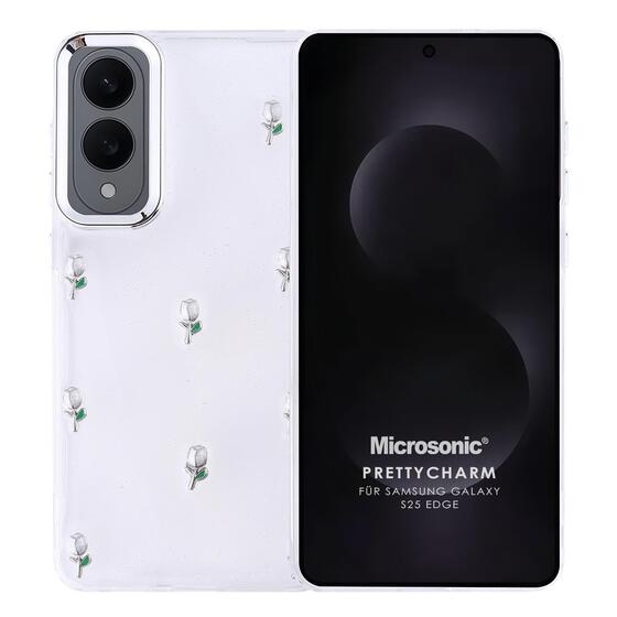 Microsonic Samsung Galaxy S25 Edge Kılıf PrettyCharm Tulip