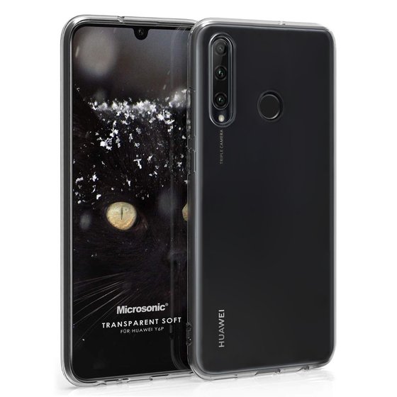 Microsonic Huawei Y6P Kılıf Transparent Soft Beyaz