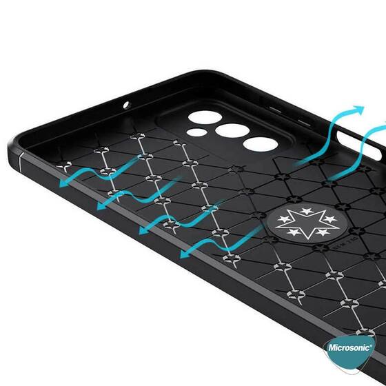 Microsonic Samsung Galaxy M52 Kılıf Kickstand Ring Holder Siyah