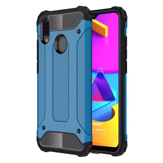 Microsonic Samsung Galaxy M10s Kılıf Rugged Armor Mavi