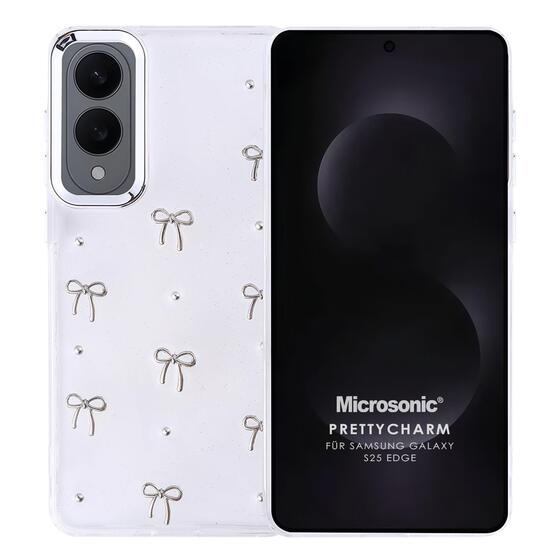 Microsonic Samsung Galaxy S25 Edge Kılıf PrettyCharm Bow