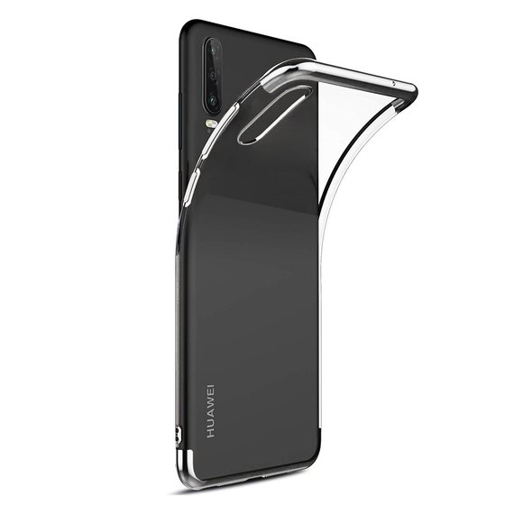 Microsonic Huawei P30 Kılıf Skyfall Transparent Clear Gümüş