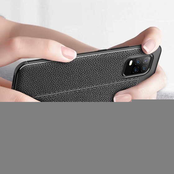 Microsonic Xiaomi Mi 10 Lite Zoom Kılıf Deri Dokulu Silikon Kırmızı