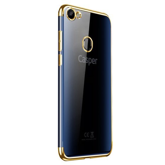 Microsonic Casper Via G3 Kılıf Skyfall Transparent Clear Gold