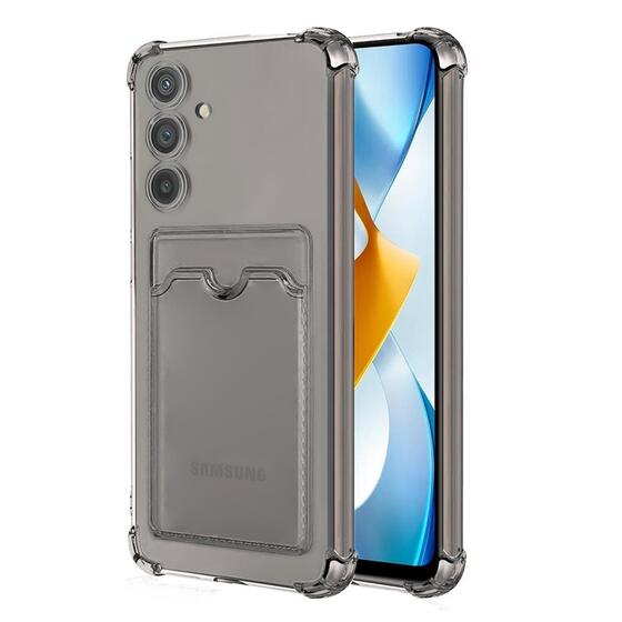 Microsonic Samsung Galaxy A26 Card Slot Shock Kılıf Füme