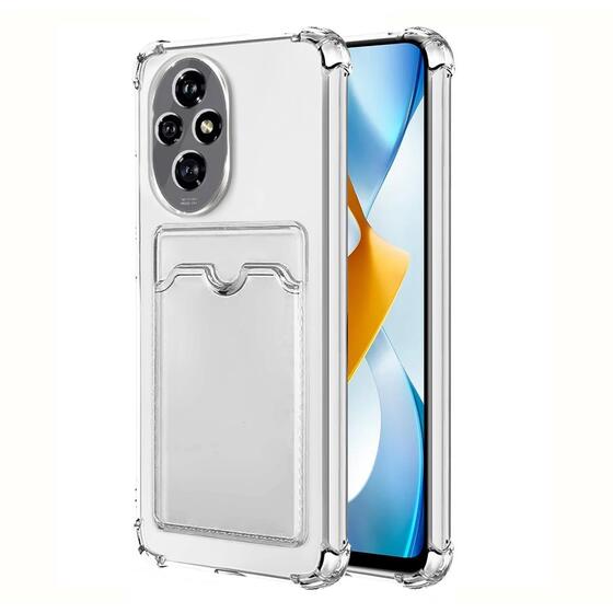 Microsonic Honor 200 Card Slot Shock Kılıf Şeffaf