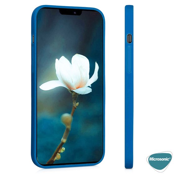 Microsonic Matte Silicone Apple iPhone 12 Kılıf Siyah