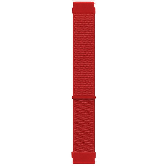 Microsonic Amazfit GTR 3 Pro Hasırlı Kordon Woven Sport Loop Kırmızı