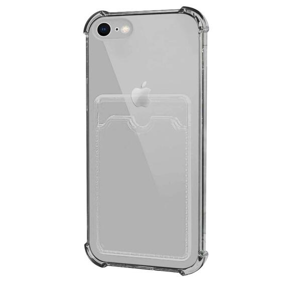 Microsonic Apple iPhone 7 Card Slot Shock Kılıf Siyah