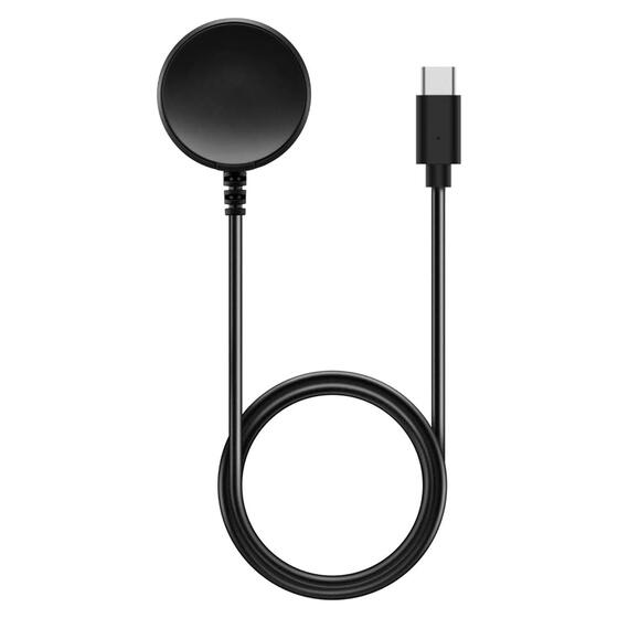 Microsonic Samsung Galaxy Watch FE Manyetik Type-C Şarj Kablosu Siyah