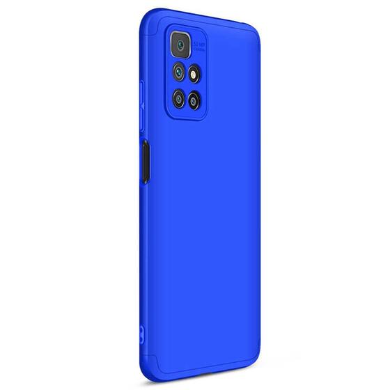 Microsonic Xiaomi Redmi Note 11 4G Kılıf Double Dip 360 Protective Mavi