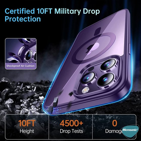 Microsonic Apple iPhone 15 Kılıf Shadow Planet Koyu Yeşil