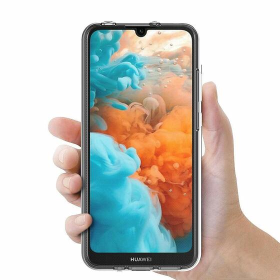 Microsonic Huawei Y5 2019 Kılıf 6 tarafı tam full koruma 360 Clear Soft Şeffaf