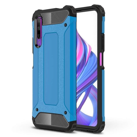 Microsonic Huawei P Smart Pro Kılıf Rugged Armor Mavi