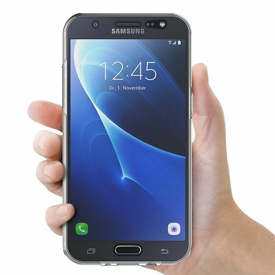 Microsonic Samsung Galaxy J2 Prime Kılıf 6 tarafı tam full koruma 360 Clear Soft Şeffaf