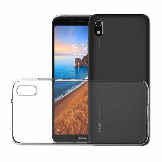 Microsonic Xiaomi Redmi 7A Kılıf Transparent Soft Beyaz