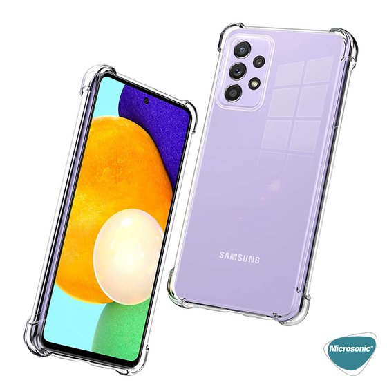 Microsonic Samsung Galaxy A52 Kılıf Shock Absorbing Şeffaf