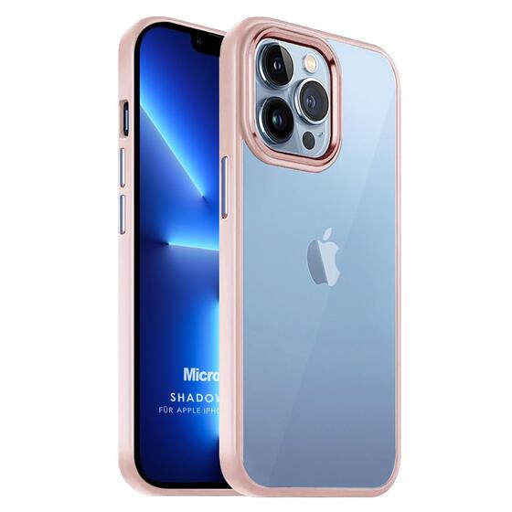 Microsonic Apple iPhone 13 Pro Max Kılıf Shadow Planet Açık Pembe