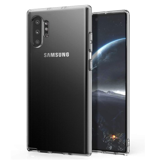 Microsonic Samsung Galaxy Note 10 Plus Kılıf Transparent Soft Beyaz