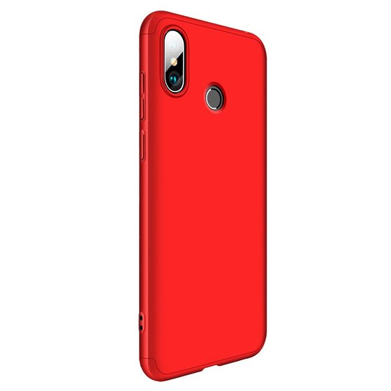 Microsonic Xiaomi Redmi Note 5 Kılıf Double Dip 360 Protective Kırmızı