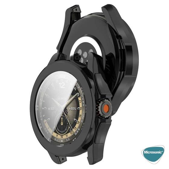 Microsonic Xiaomi Watch S4 Kılıf 360 Full Round Soft Silicone Siyah