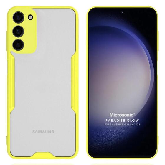 Microsonic Samsung Galaxy S23 Kılıf Paradise Glow Sarı