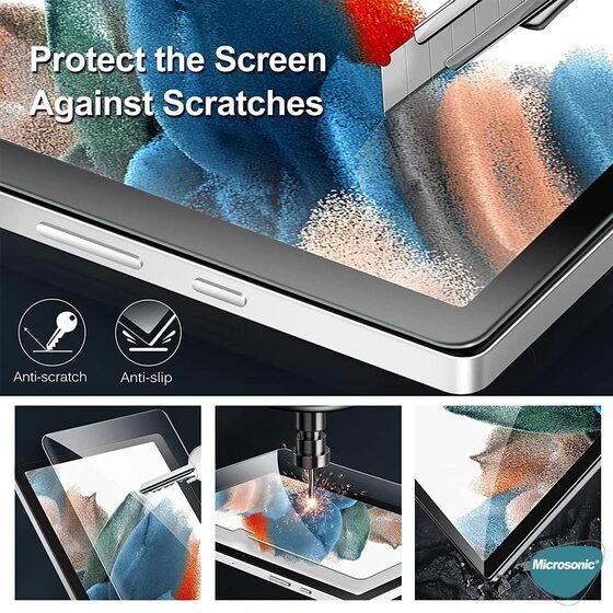 Microsonic Samsung Galaxy Tab A9 Plus Tempered Glass Cam Ekran Koruyucu