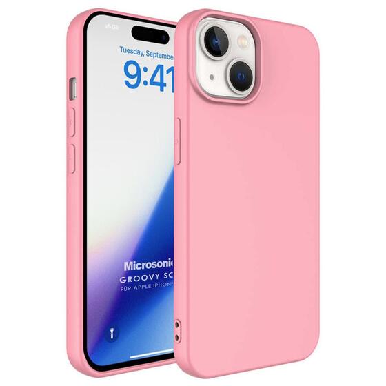 Microsonic Apple iPhone 15 Kılıf Groovy Soft Rose Gold