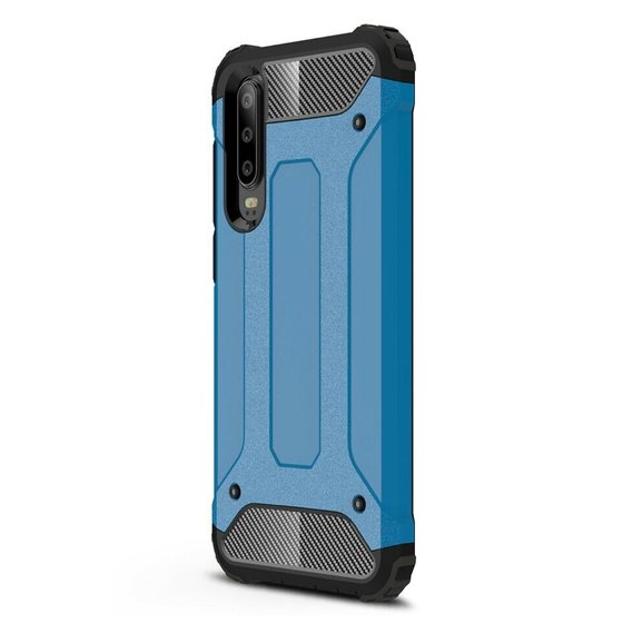 Microsonic Huawei P30 Kılıf Rugged Armor Mavi