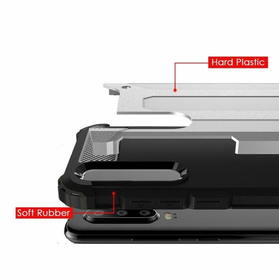 Microsonic Huawei P30 Kılıf Rugged Armor Siyah