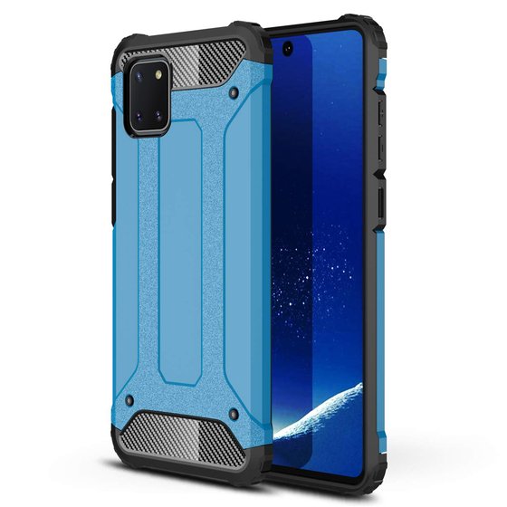 Microsonic Samsung Galaxy A81 (Note 10 Lite) Kılıf Rugged Armor Mavi