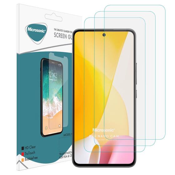 Microsonic Xiaomi Mi 12 Lite Screen Protector Nano Glass Cam Ekran Koruyucu (3`lü Paket)